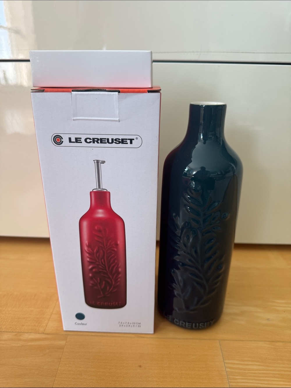 Le Creuset Teal Stoneware Olive Oil Dispenser